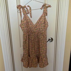 Yellow Pacsun flower dress- sz small